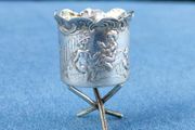 Miniature 19th century 800 silver chalice