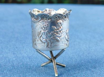Miniature 19th century 800 silver chalice