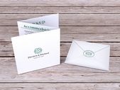 Celtic Heart Themed Tri-Fold Wedding Invitation