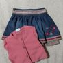 Rocha Little Rocha Denim Skirt And Pink Cardigan Image 9