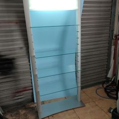 Glass display open cabinet