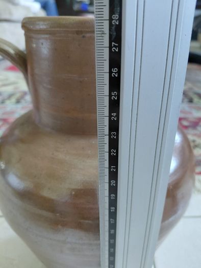 Antique French stoneware jug beautiful patina