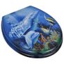 Toilet Seats with Lids 2 pcs MDF Dolphin Image 7