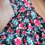 Dress 1960s style vinage allure brand lovely swing style halter neck  suit size 14 zip at back nice stretch on bust area Image 3