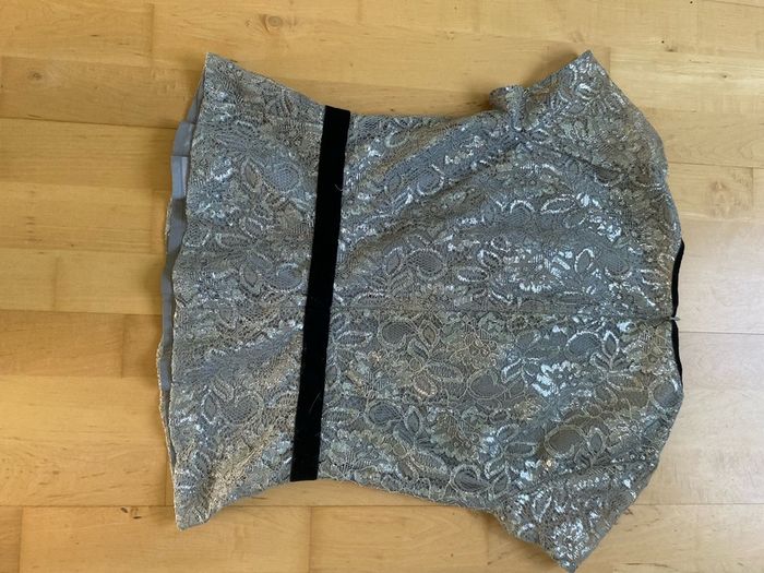 Silver Lace Evening Top