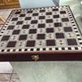 Egyptian Pharaoh Chess Set - Luxurious Chess board mother of pearl inlay Egyptian handmade and Metal Pieces Image 3