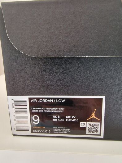 Nike Air Jordan 1 Low - White Bordeaux