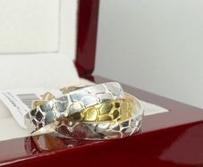Silver Royal Bali Collection  Sterling Silver Interlocked Ring