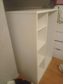 ikea half wardrobe with shelves