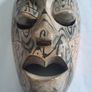 Hand Carved Tribal Mask Image 4