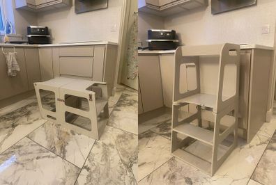 WoodandHearts Toddler Step Stool Kids