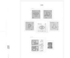 2015 Ireland Davo Supplement Stamp Pages. Includes Pages 178, 179, 180, 181 and 181a (Christmas Booklet) and B59 (Miniature) Sheets Pages include illustrations of stamps and mounts. 6 Pages