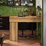 Kitchen Bar Table with Storage Shelves and Fold Out Extension Image 5