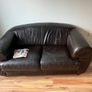 two-seater leather sofa Image 2