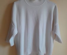 ALEXA White Oversized Pullover