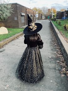Girl halloween costume witch dress