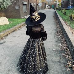 Girl halloween costume witch dress