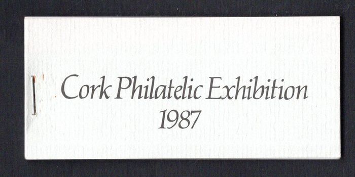 1987 Ireland Cork Philatelic Exhibition Booklet . Contains 2 X 24p 24p Cork Electric tram Commemorative Stamps No 206