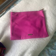 Skinny Dip clutch handbag pink and kiss pattern
