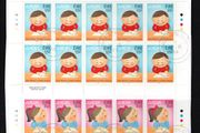 2008 Ireland 55c &amp; 82c Europa (Letter Writing) Commemorative Stamps Sheetlet Plate 1B1B1B1B Fine CDS Used with Dublin cancel of 9th June 2008 (First day of issue)