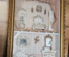 Vintage Dollhouse  Shadow Box
