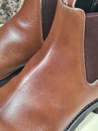 Mens Rm Williams Comfort Craftsman Chelsea Boots Dark Tan Size Uk 8 H Wide Foot