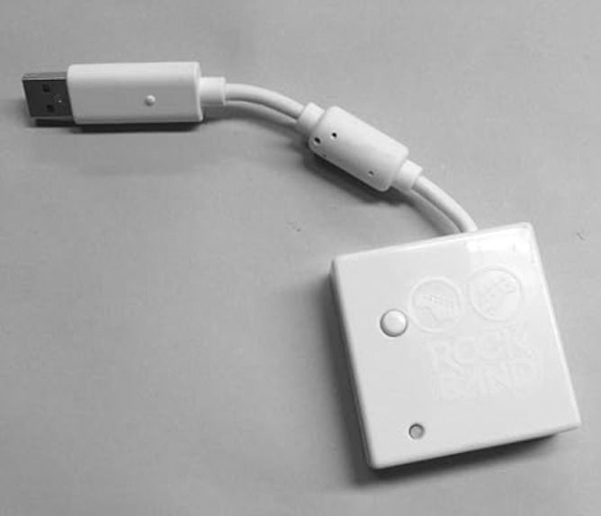 Wii Rock Band Fender Stratocaster Guitar USB Dongle Receiver (VFRWGTSELEA1B)
