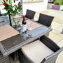Rattan Fuji table, 8 chairs & coffee table Image 4