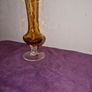 Antique amber glass bud vase Image 6