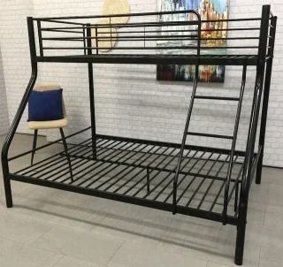 Black Double Metal Bunk Bed Free Delivery