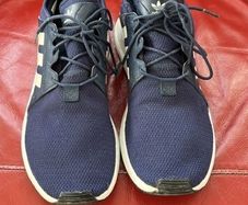 Gents Adidas Navy Laced Runner Trainers Uk Size 10. In Super Condition