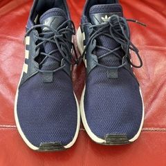 Gents Adidas Navy Laced Runner Trainers Uk Size 10. In Super Condition