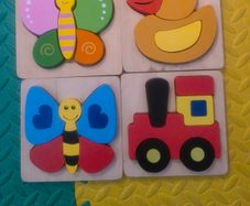 wooden puzzles job lot