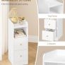 Slim Bedside Tables Set of 2, Narrow Image 5