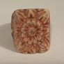 Large Vintage Hand Carved Ring Image 2