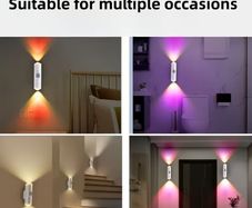5pc 5 changing Colour's Adjustable Smart Spotlight with Motion Sensor,