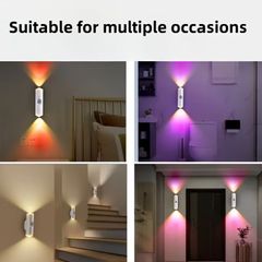 5pc 5 changing Colour's Adjustable Smart Spotlight with Motion Sensor,