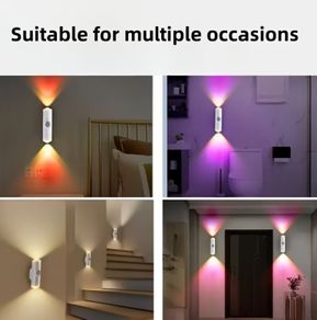 5pc 5 changing Colour's Adjustable Smart Spotlight with Motion Sensor,