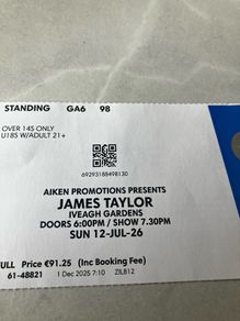 Ticket James Taylor