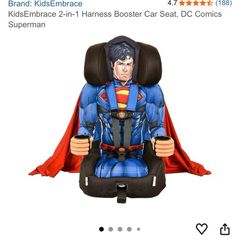 Used Superman Child's Car Seat