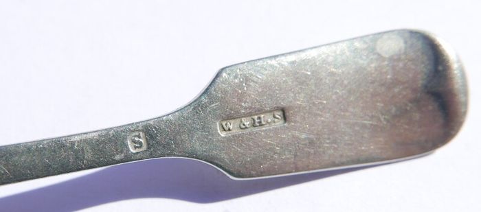 Vintage Sterling Silver Spoon hallmark S - "W & H.S" William Haverstick 8,8g