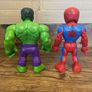 Playskool Hasbro Marvel Spiderman & Hulk Super Hero Squad 5" Action Figures Image 2