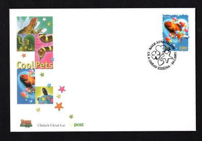 2001 Ireland Love (Cool Pets) Commemorative Stamp An Post First Day Cover (FDC)