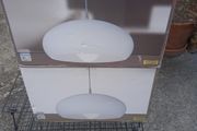 Light fittings -  Pendant with white metal shade .