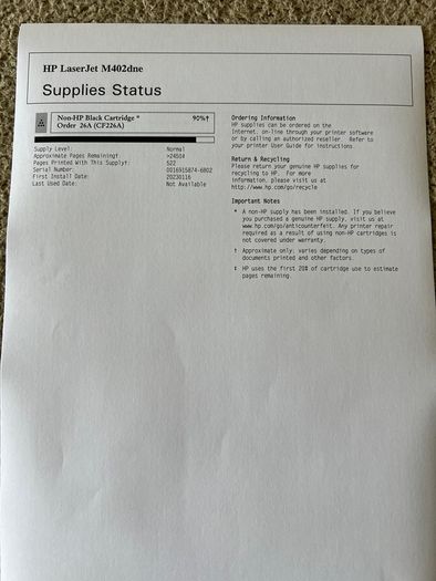 HP LaserJet Pro M402dne Professional Mono Laser Printer