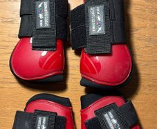 HKM Tendon & Fetlock boots red