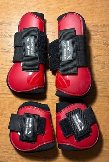 HKM Tendon & Fetlock boots red