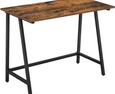 FREE EXPRESS SHIPPING Computer,Writing Desk with Steel Frame, Rustic Top, Work Table for Office and Home Study, Easy Assembly, 100 x 50 x 75 cm, Industrial, Rustic Brown and Black
