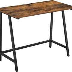 FREE EXPRESS SHIPPING Computer,Writing Desk with Steel Frame, Rustic Top, Work Table for Office and Home Study, Easy Assembly, 100 x 50 x 75 cm, Industrial, Rustic Brown and Black