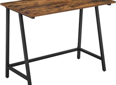 FREE EXPRESS SHIPPING Computer,Writing Desk with Steel Frame, Rustic Top, Work Table for Office and Home Study, Easy Assembly, 100 x 50 x 75 cm, Industrial, Rustic Brown and Black